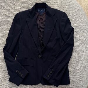 Ralph Lauren Navy Blazer — Women’s Size 4 (Made in USA)